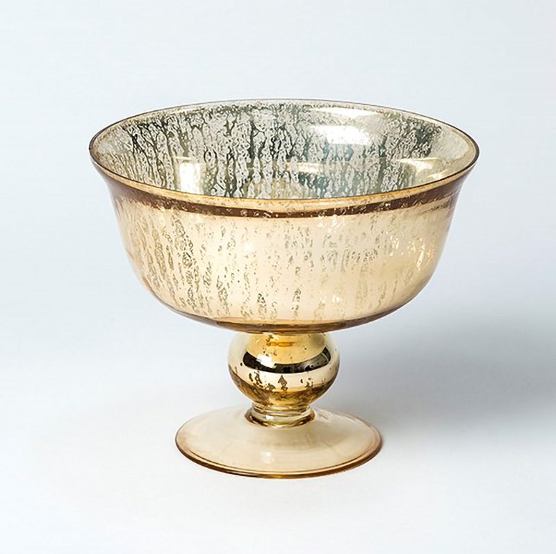 footed bowl gold small