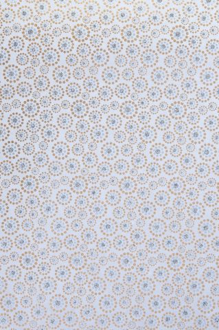 Wrapping paper white bindi print is stylish elegant and eco friendly paper.