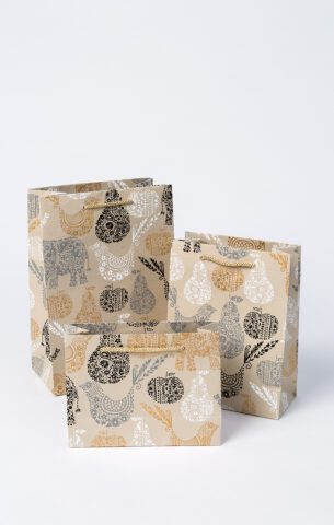 Gift bags black Elephant are charming, quirky, handmade and eco friendly.