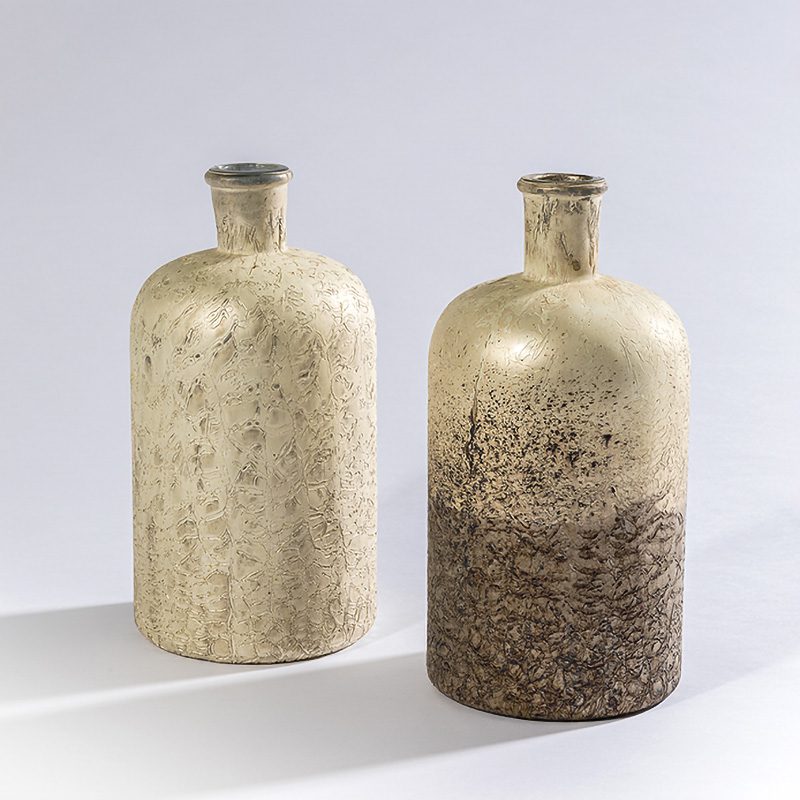 textured bottle vase