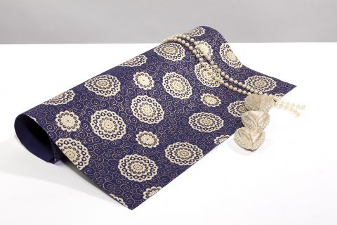 Wrapping paper Navy Rangoli which is eco friendly sustainable & luxurious