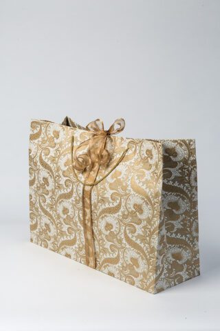 gift bag beige splendour jumbo is handmade eco friendly and sustainable.