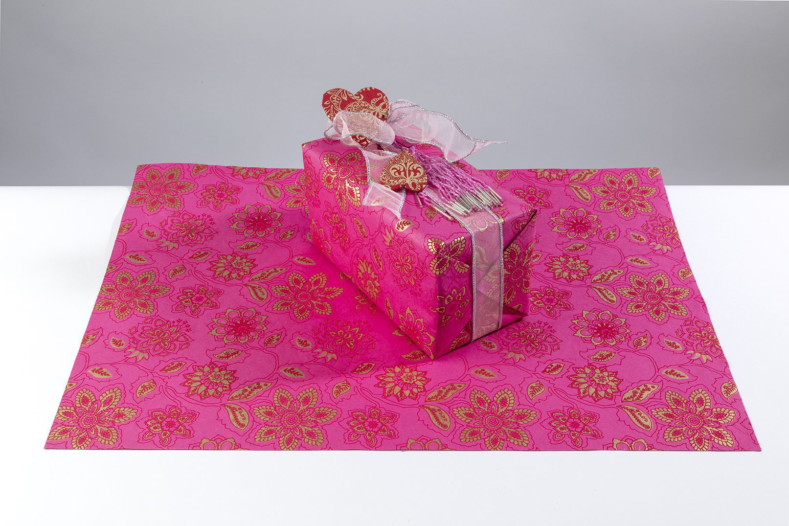 Pink Dahlia Box Wrapped