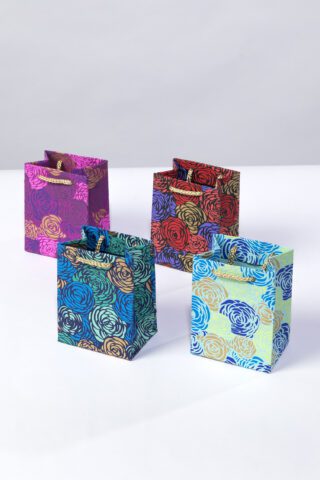 Roses mini gift bags are bursting with colours, perfect for packing jewellery.