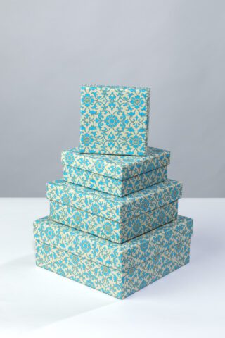 Turquoise florentine gift box is elegant and perfect for all occasions.