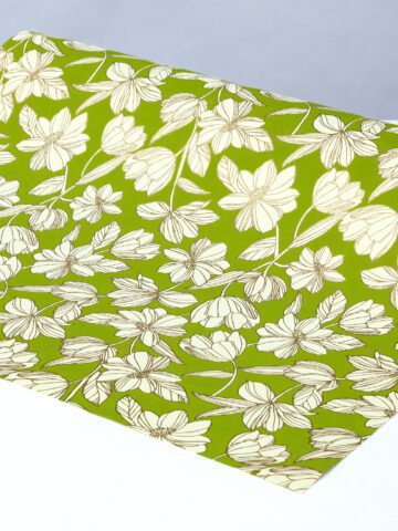 Handmade gift wrap bold floral is a striking and beautiful gift wrap.
