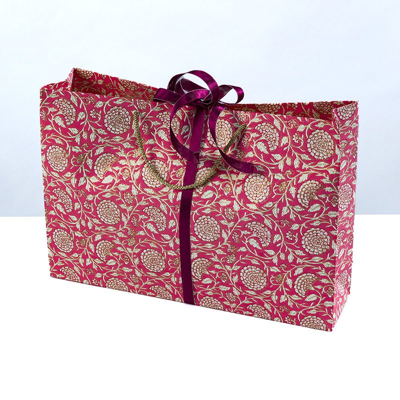 Pink Jaipur floral shopper bag