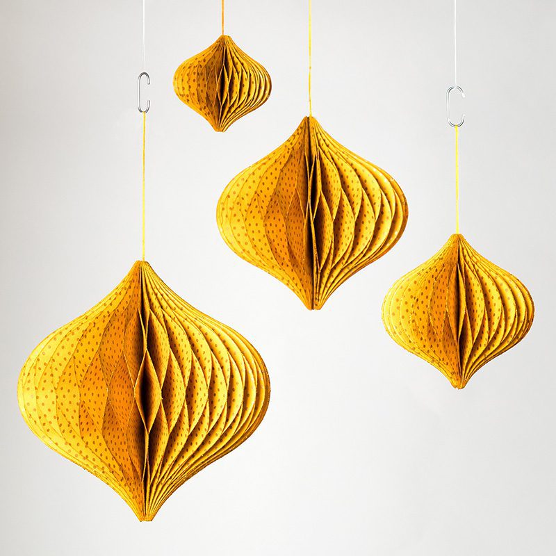 Gold Honeycomb decorations