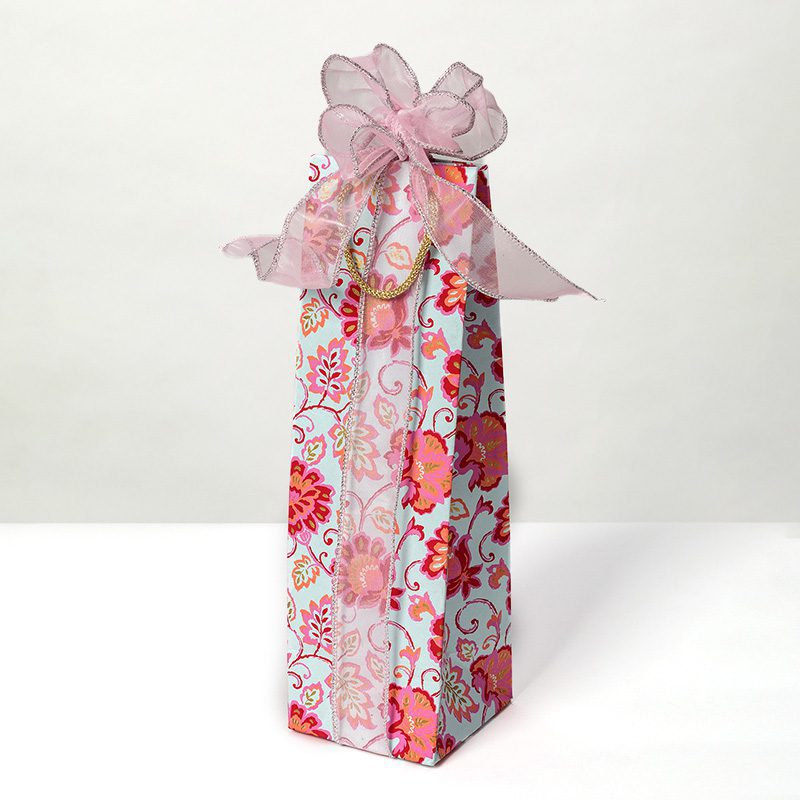Pink gorgeous floral bottle bags