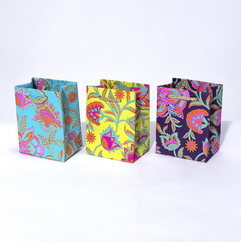 Small Paper Gift Bags Handmade Paper Gift Bag Floral Paper 