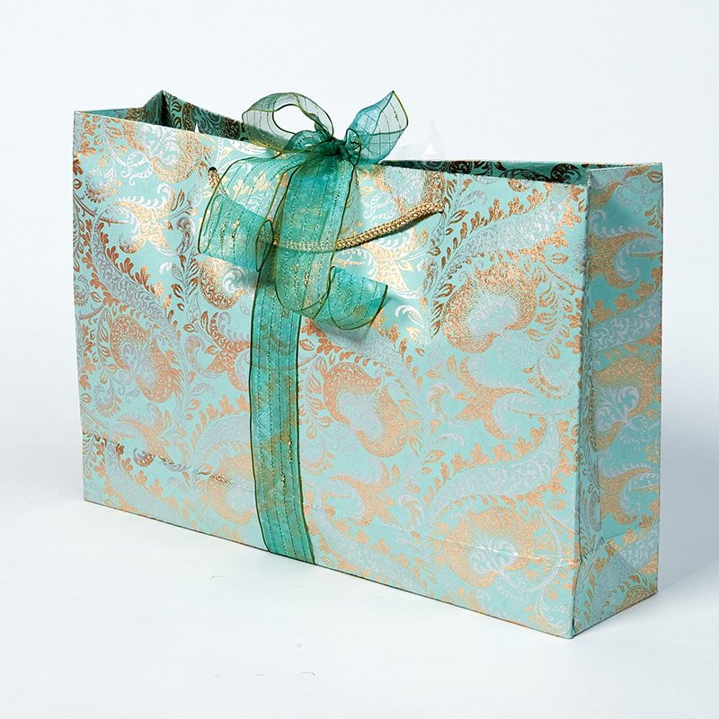 splendour gift bags teal shopper