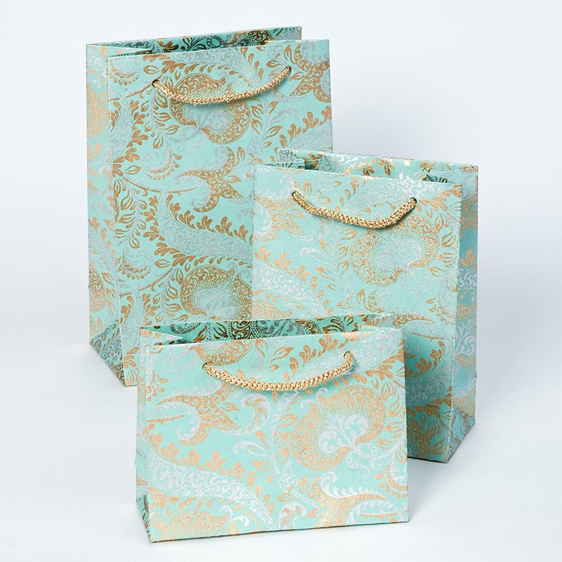splendour gift bags teal