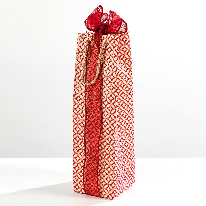 Red Trellis bottle bag is rich, elegant and a contemorary design