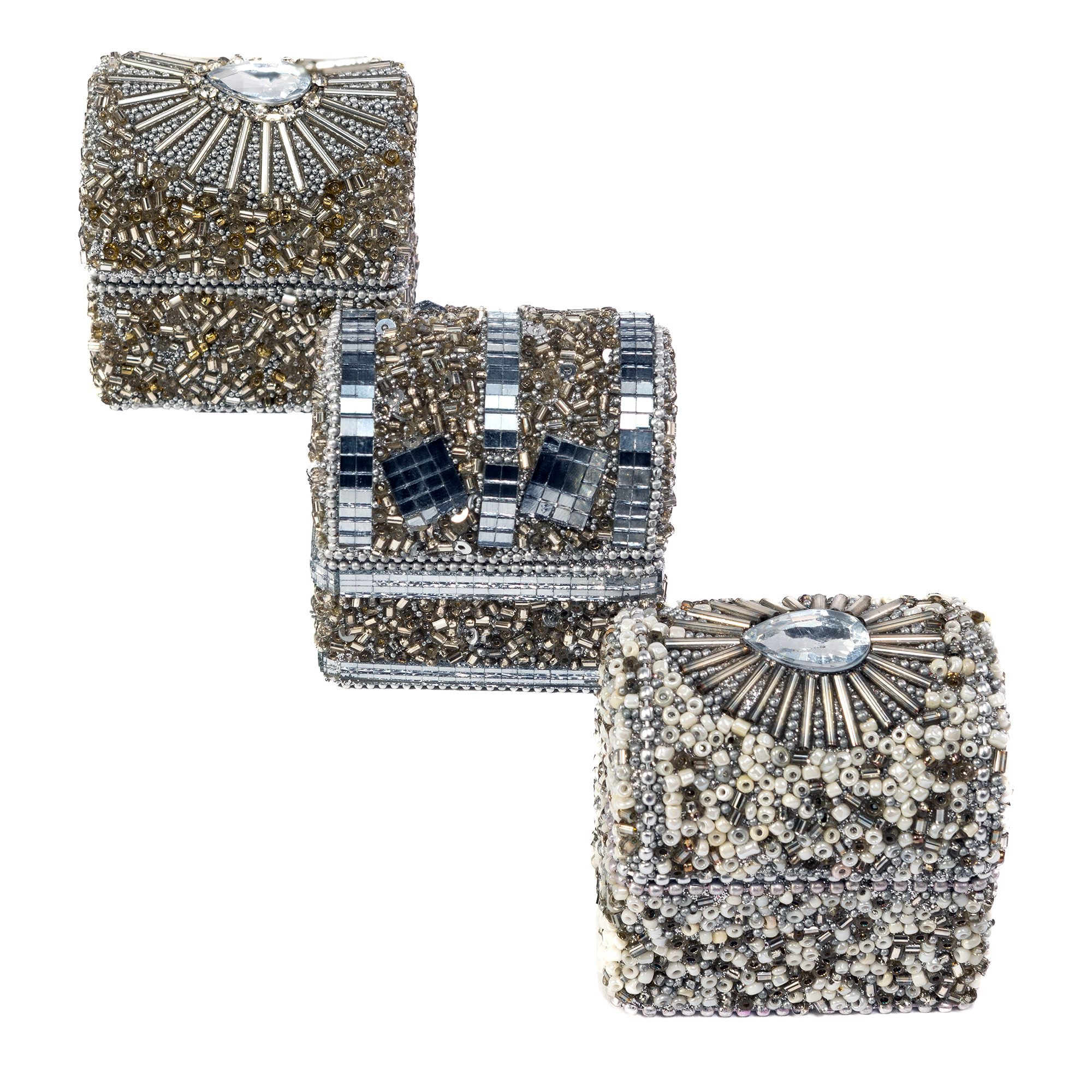 Opulent and refined these luxurious trinket boxes seamlessly blend sophistication and functionality.