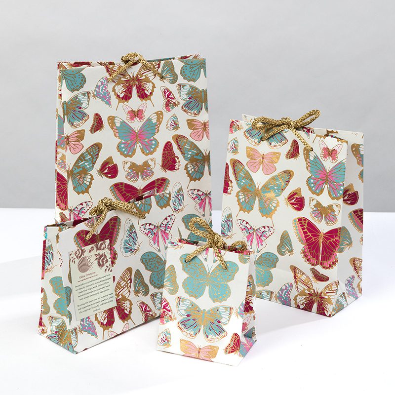 White Butterfly Gift Bags