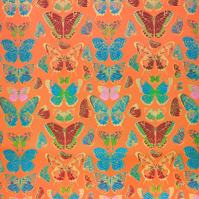 Our butterfly print gift wrap with colourful butterflies dancing in the air transforms each present into a work of art.