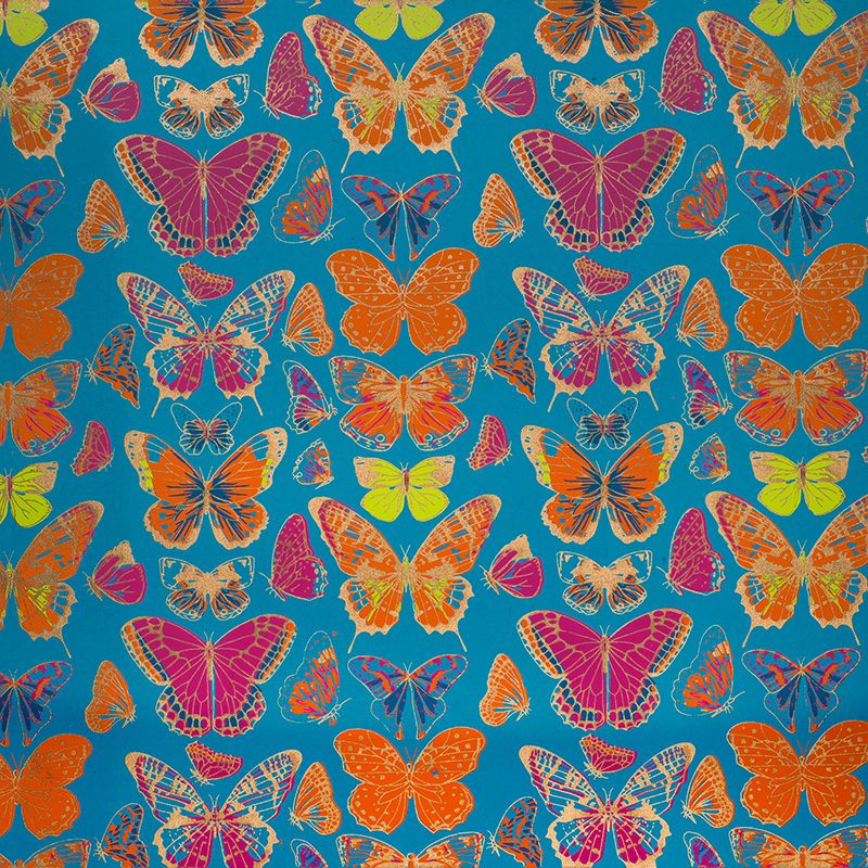 Our butterfly print gift wrap with colourful butterflies dancing in the air transforms each present into a work of art.